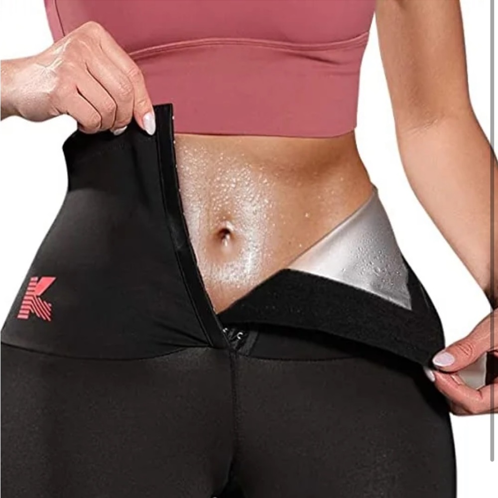 KUMAYES | Waist & Thighs Weight Loss Sweating Workout Pants for Women